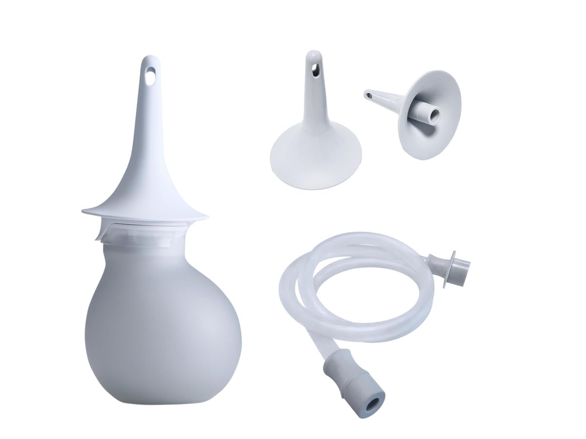 Low-Volume Enema Irrigation System with Water Bulb, Extension Tube, and 5 Rectal Cones O729