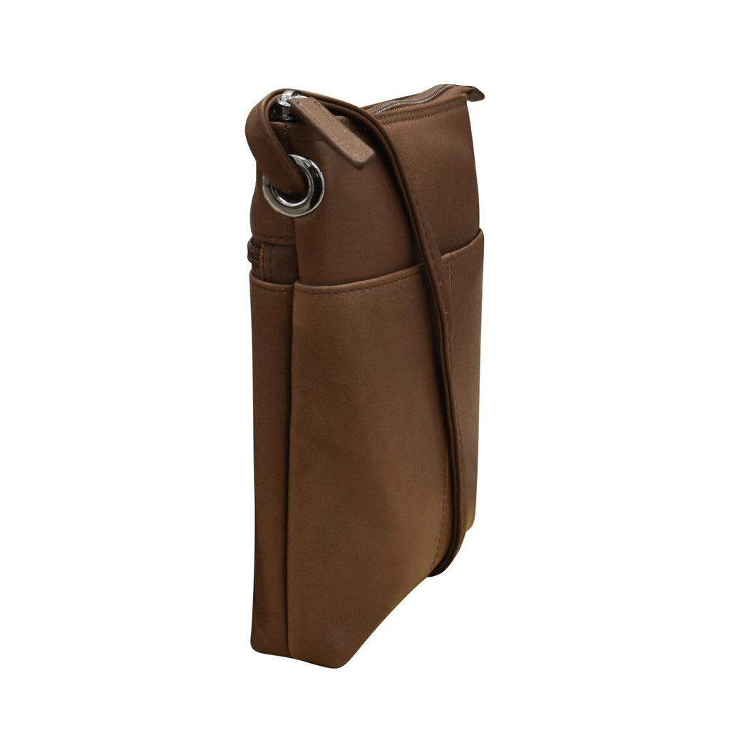 Leather Mini Crossbody Bag with RFID Blocking D79002