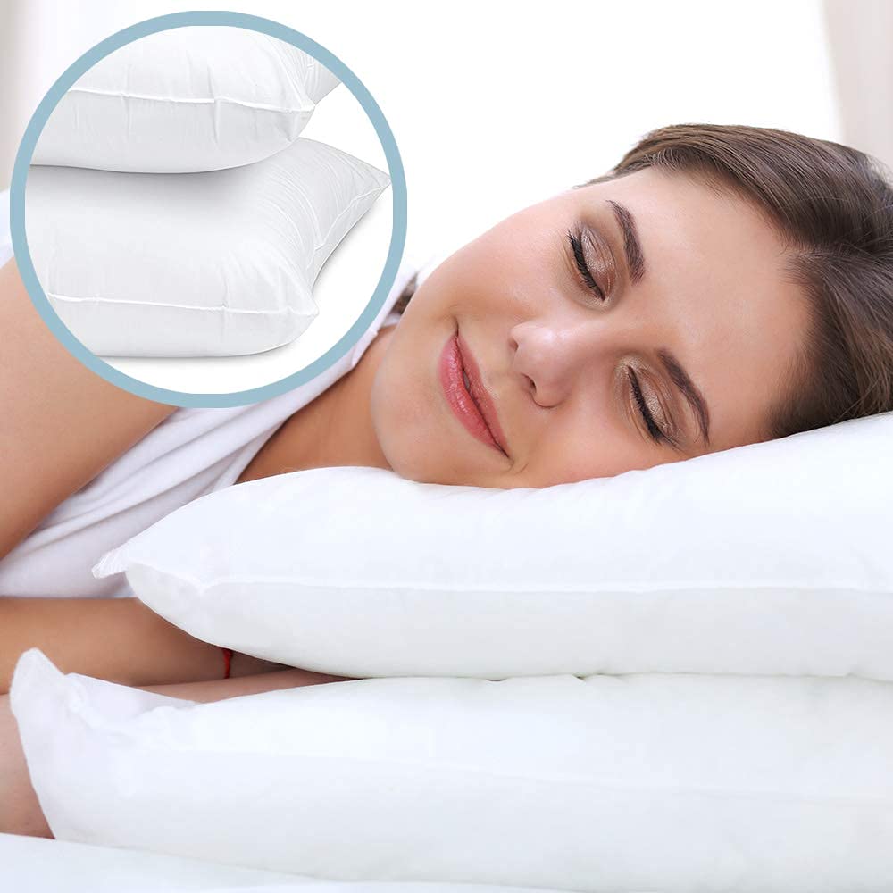 White 2 Pack King Size Down Alternative Bed Pillows U19319