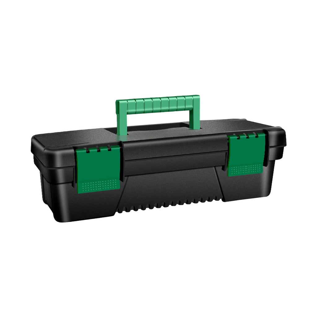 10-Inch Plastic Toolbox with Removable Tray and Double Lock D377