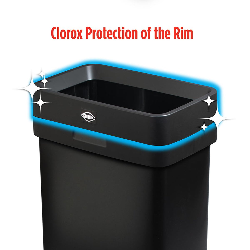 Slim Open Top Stainless Steel Trash Can, Matte Black, 13 Gal / 50L H153