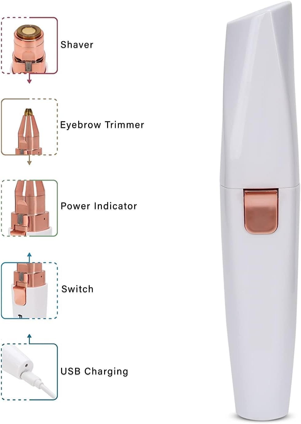 2 in 1 Rechargeable Eyebrow Trimmer D392291
