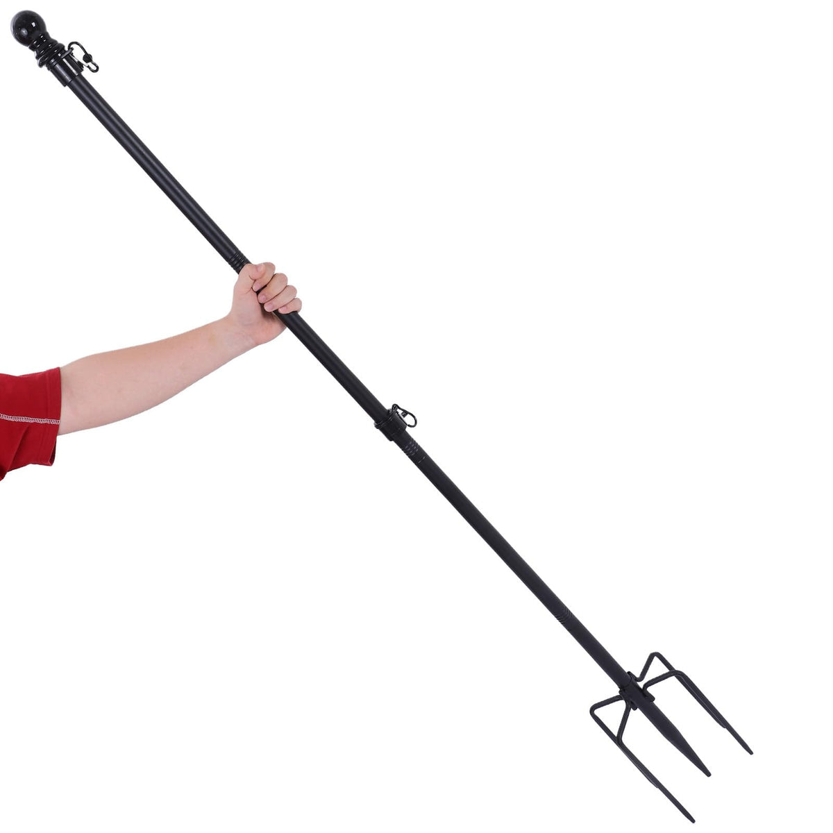 Stainless Steel Flag Pole Holder with 5 Prongs N903589