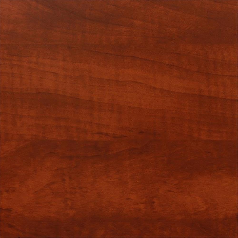 30" Square Folding Breakroom Table Reversible Cherry Maple Top Black Steel Legs M549