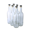 750ml Glass Bottle With Cork 6-Pack S981