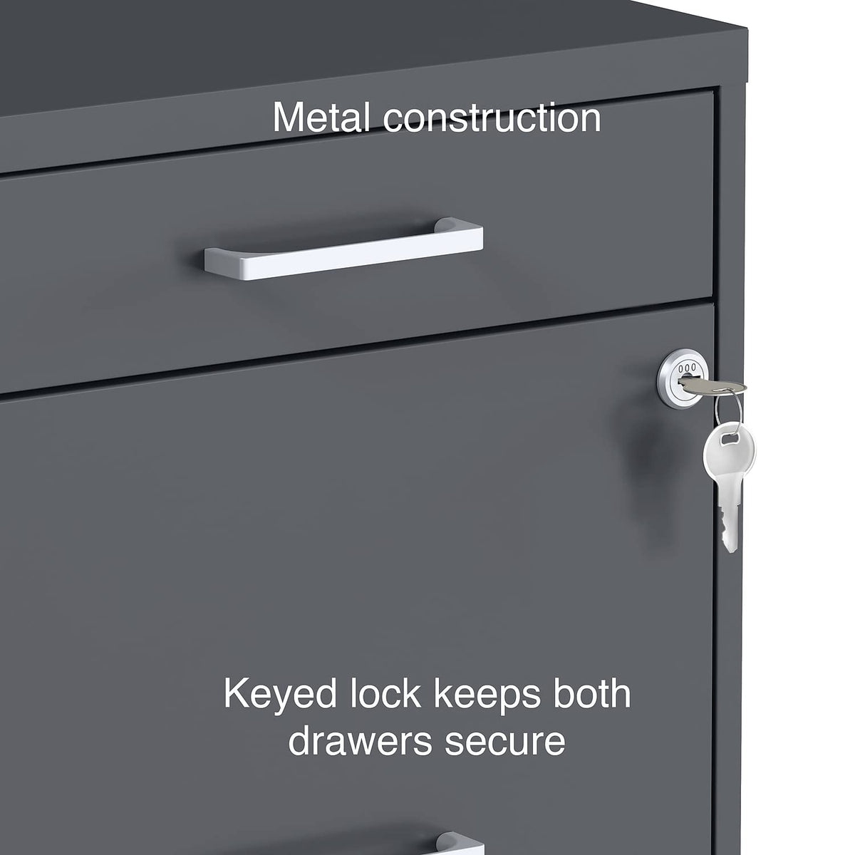 3 Drawer Letter Size Lockable File Cabinet X547345