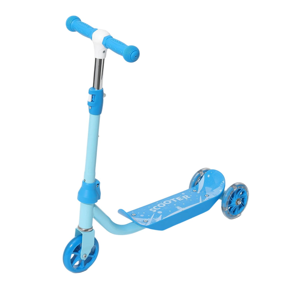 Three Wheel Scooter for Kids 2-5, Light Up Adjustable Height Kick Scooter C882