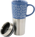 16oz Insulated Stoneware and Stainless Steel Travel Mug O4371