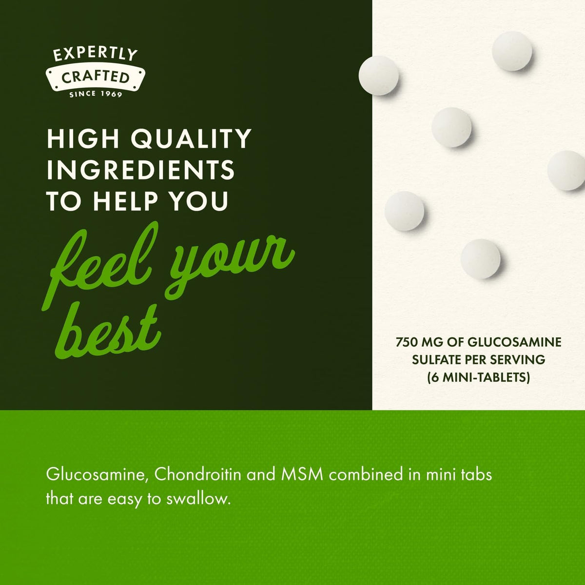 Glucosamine, Chondroitin & MSM 360 Mini-Tablets R421