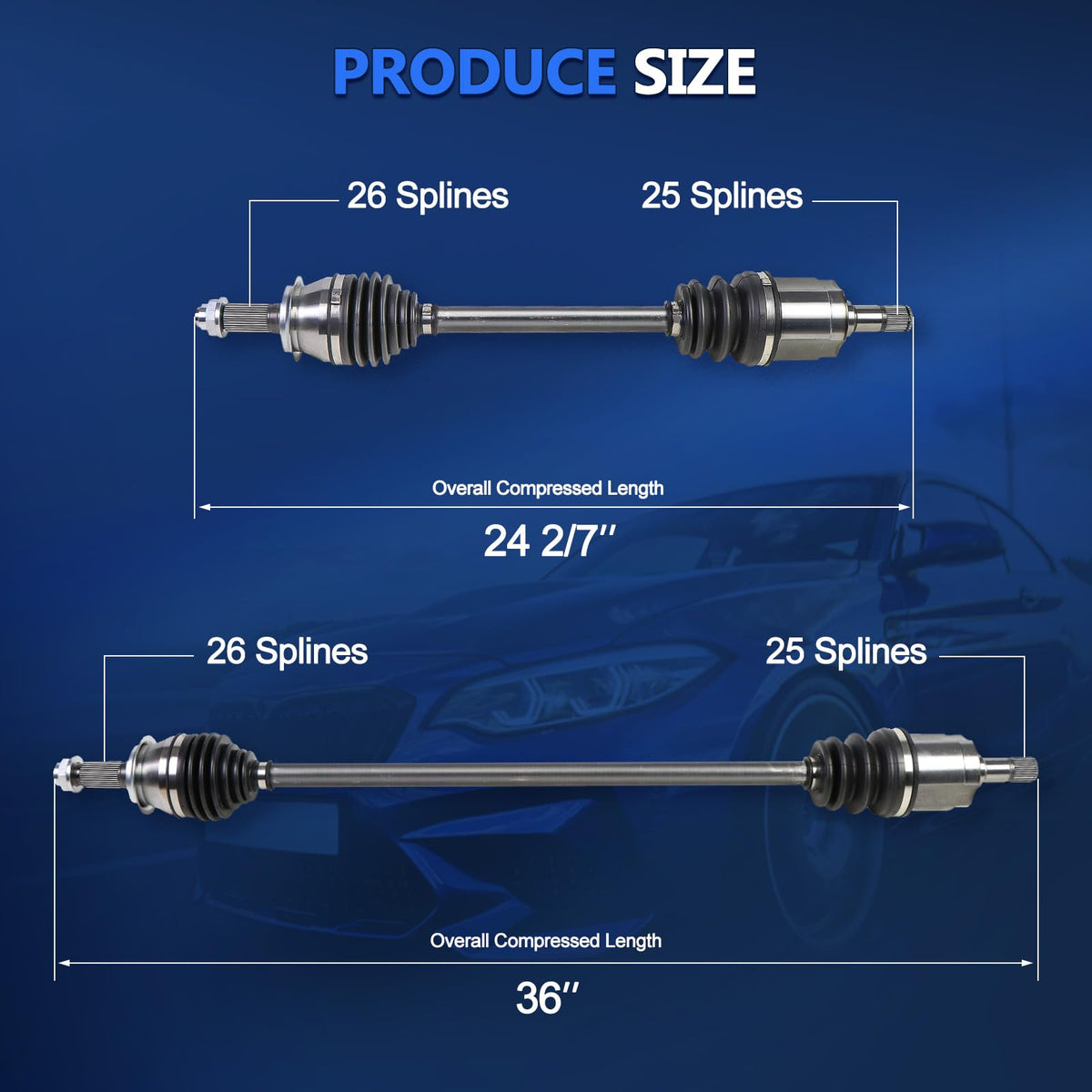 CV Axle Joint Assembly Front A782