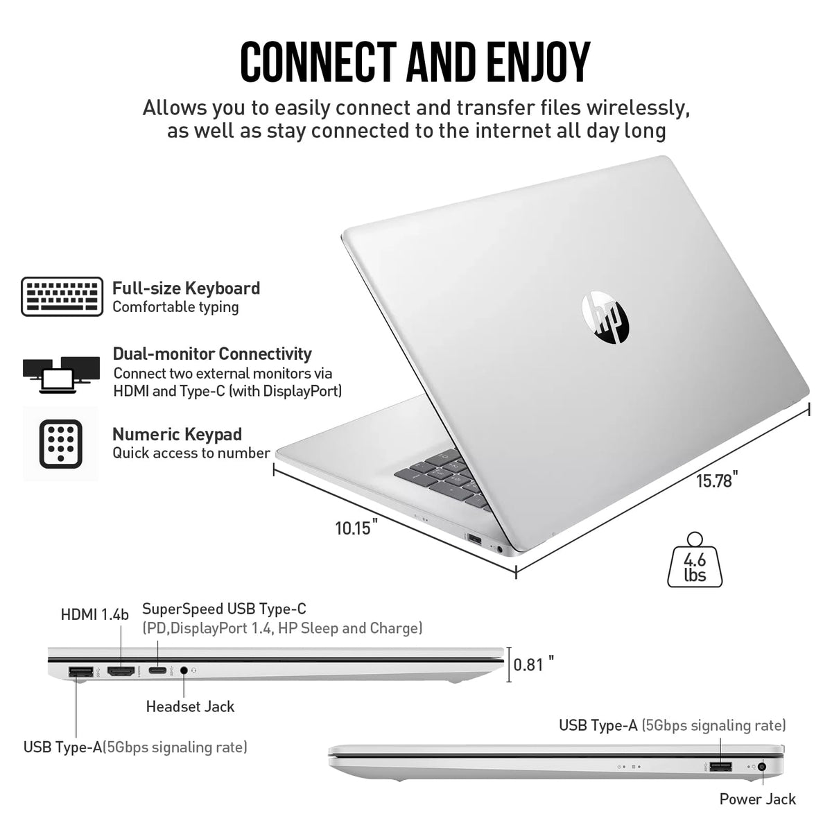 17 Inch Intel Core 7 Windows 11 Pro Laptop H345260