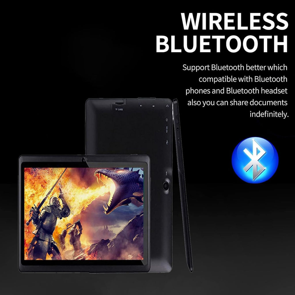 Android Tablet 7-inch HD Display 1GB +8GB 3000 mAh Black Q941602