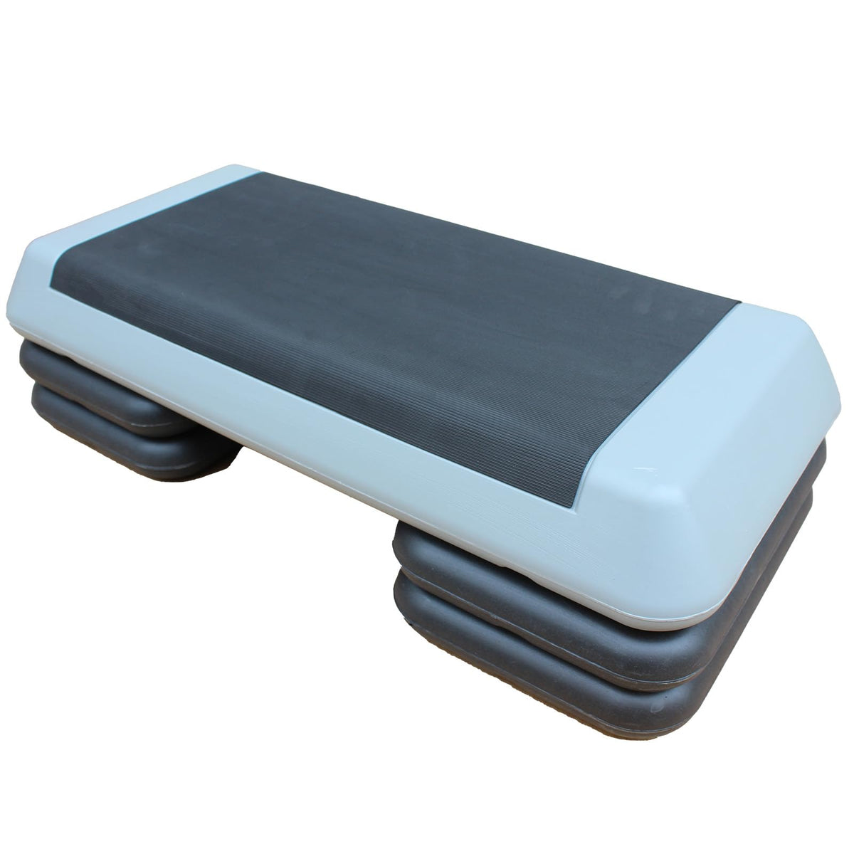 Adjustable Aerobic Exercise Step Platform with 2/4 Stackable Risers N690270
