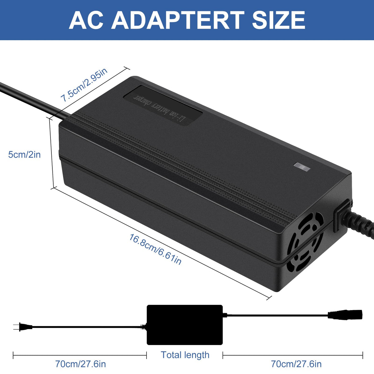 54.6V 3A Battery Charger 7 Plugs Y744