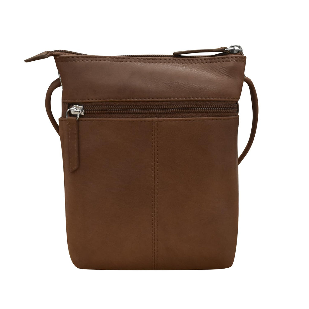 Leather Mini Crossbody Bag with RFID Blocking D79002