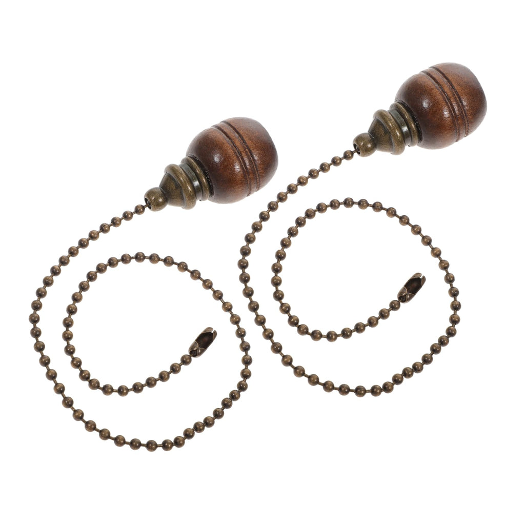 Wooden Ceiling Fan Pull Chain Set of 2 D508436
