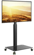 Rolling Floor TV Stand for 27-60 inch LED Screen with Mount N878