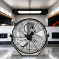 Black Industrial Metal Floor Fan K546310
