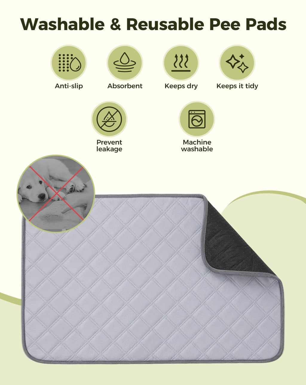 25"x20" Dog Grass Pad with Tray H639
