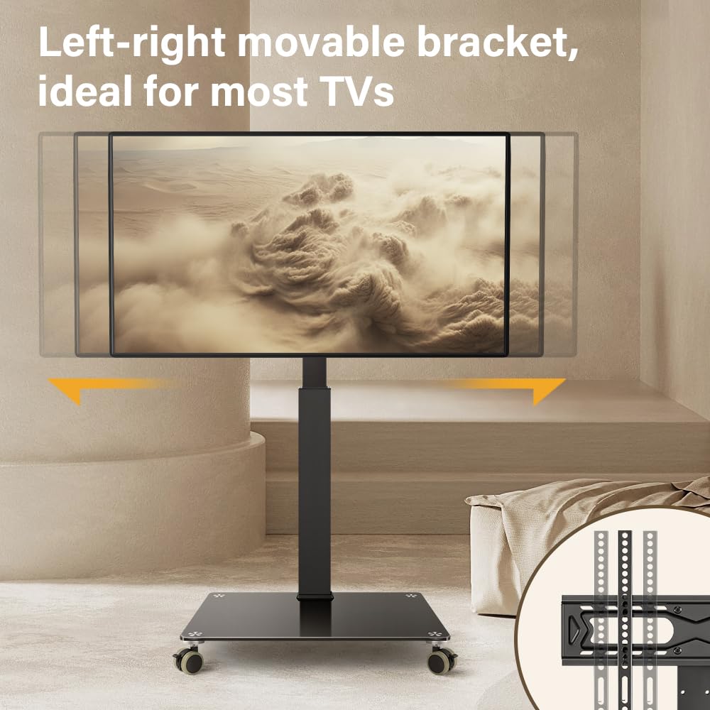 Rolling Floor TV Stand for 27-60 inch LED Screen with Mount N878
