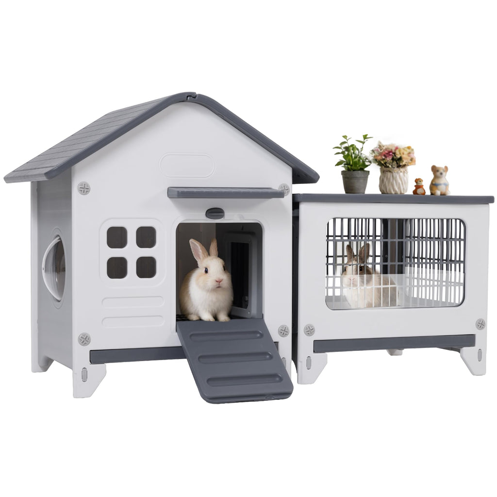 Plastic Rabbit Cage with Run Q233