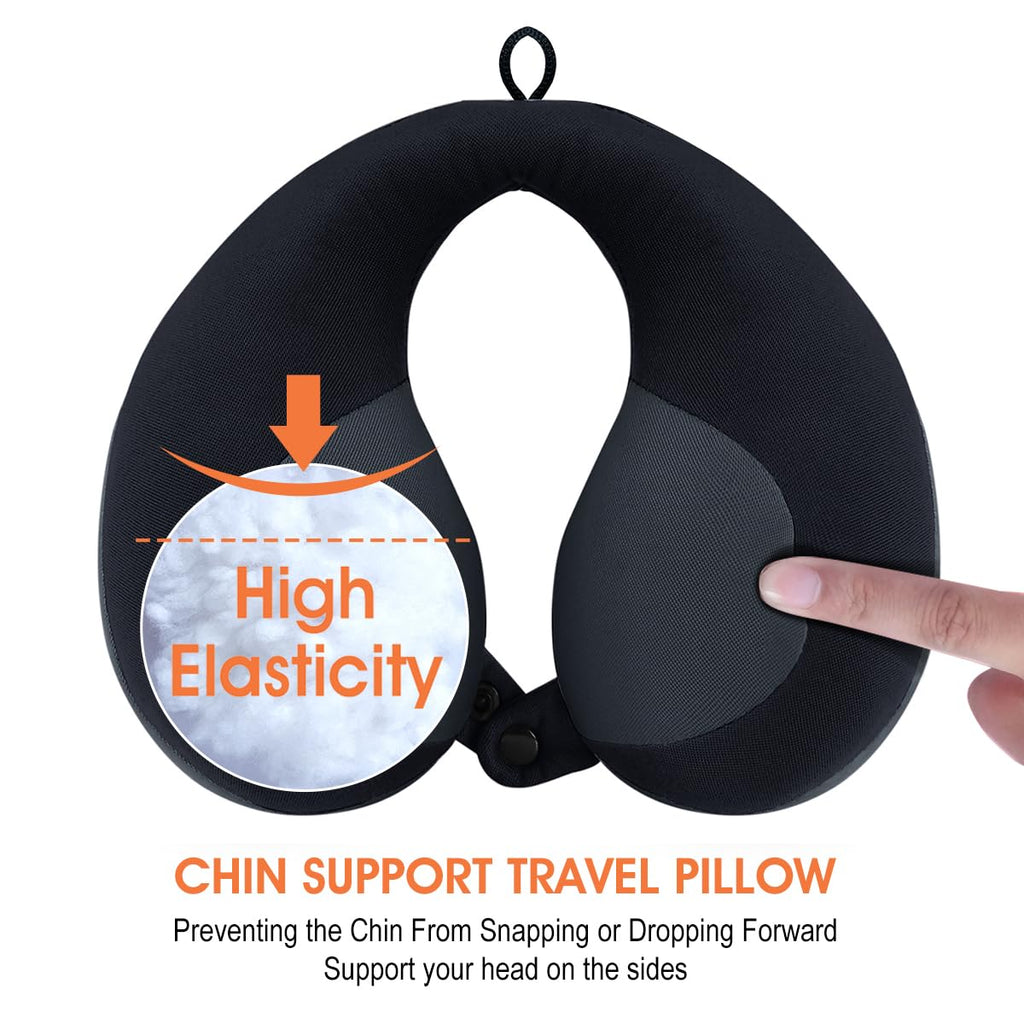 Kids Travel Neck Pillow Black W412383