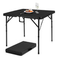 34" Black Folding Card Table U641994