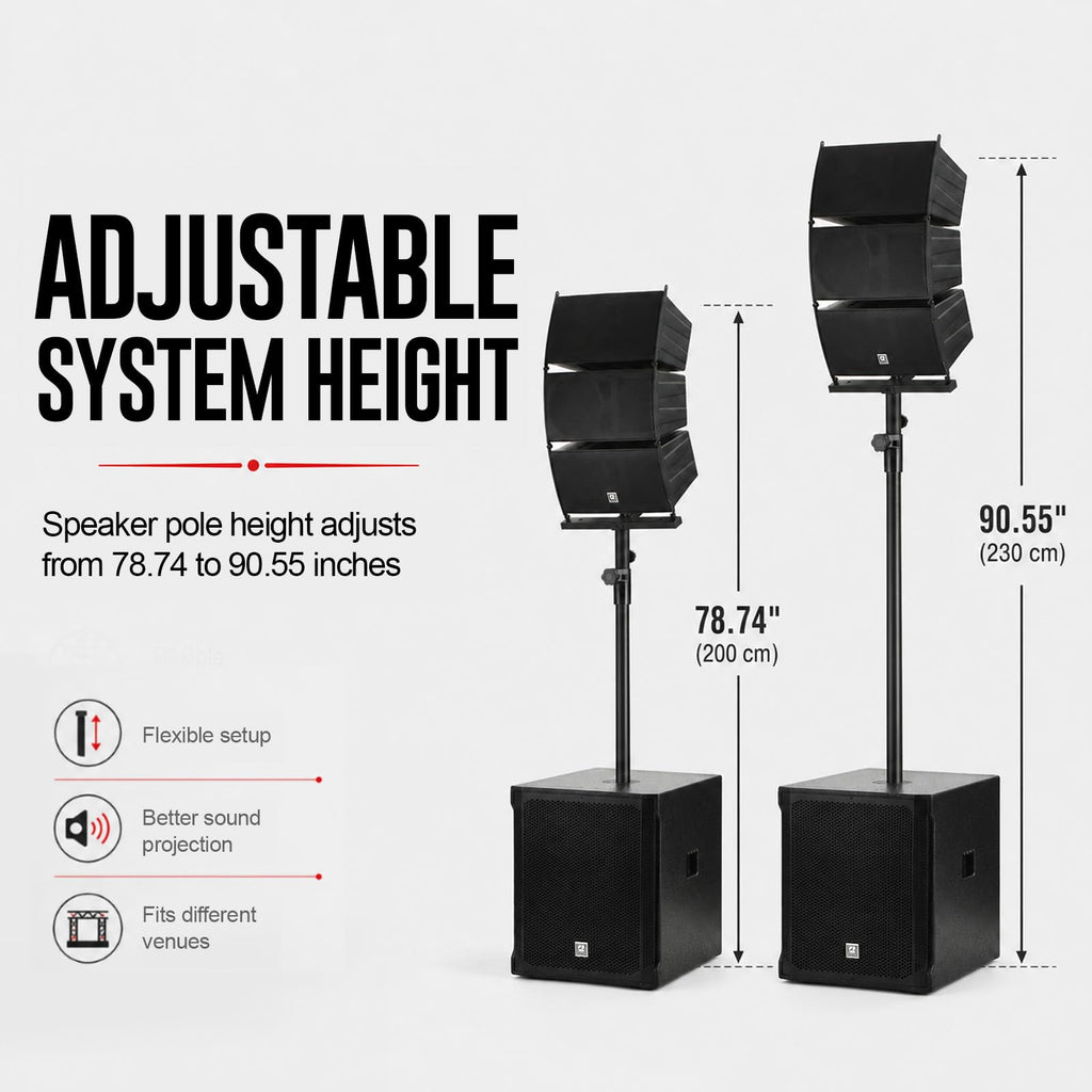 8000W Active Line Array PA System C414765