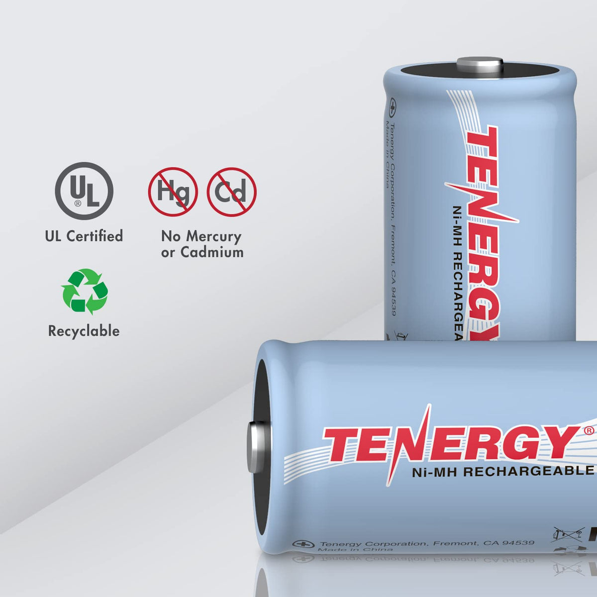D Rechargeable Batteries 10000mAh NiMH 8-Pack K6217