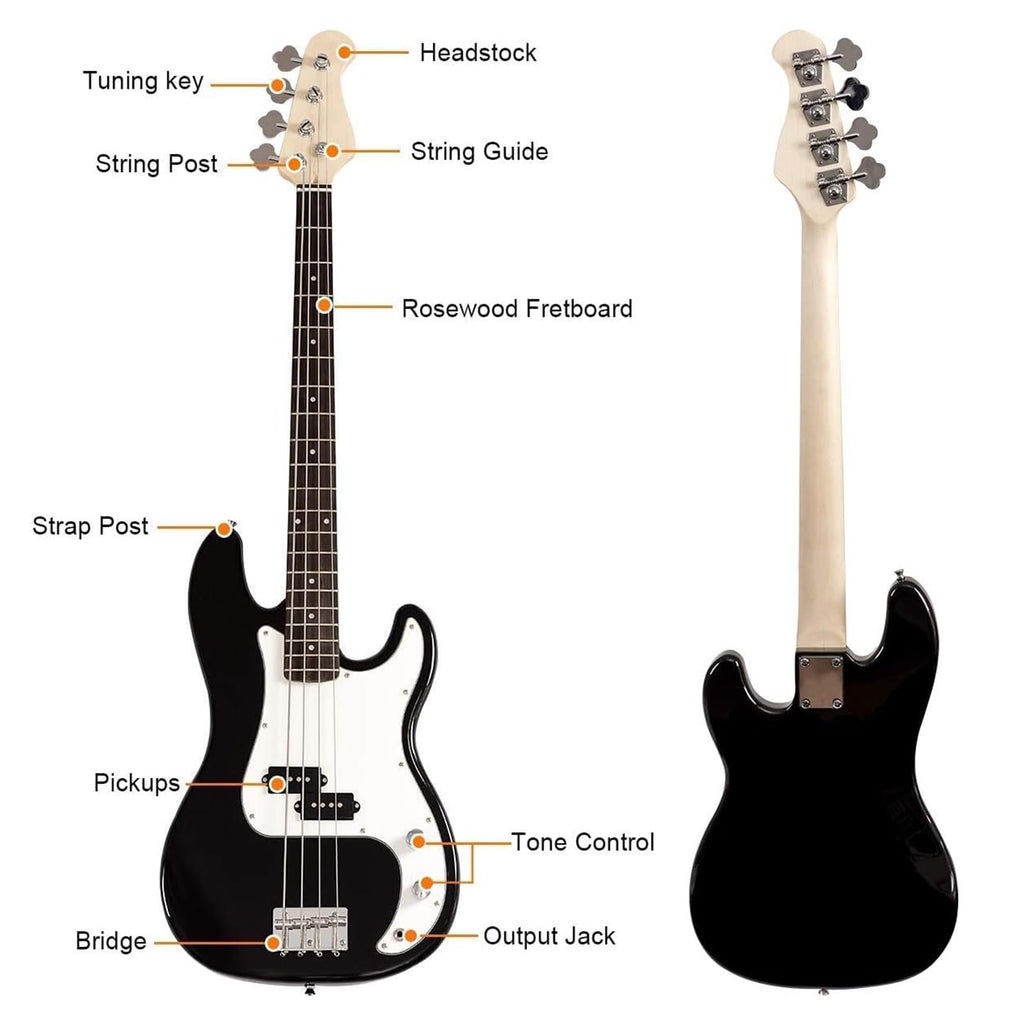 Full Size 4 String Electric Bass Guitar with Bag O16938