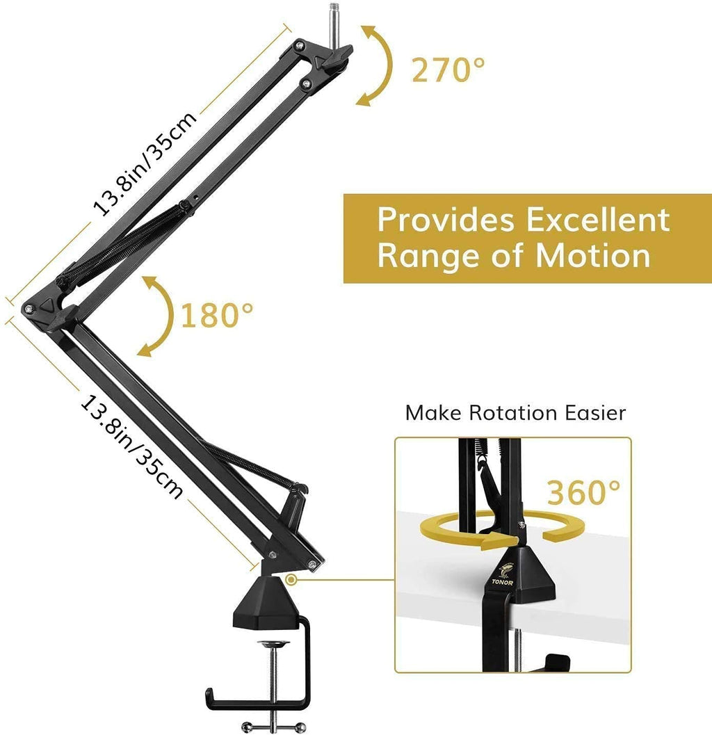USB Microphone and Microphone Arm Stand R292832