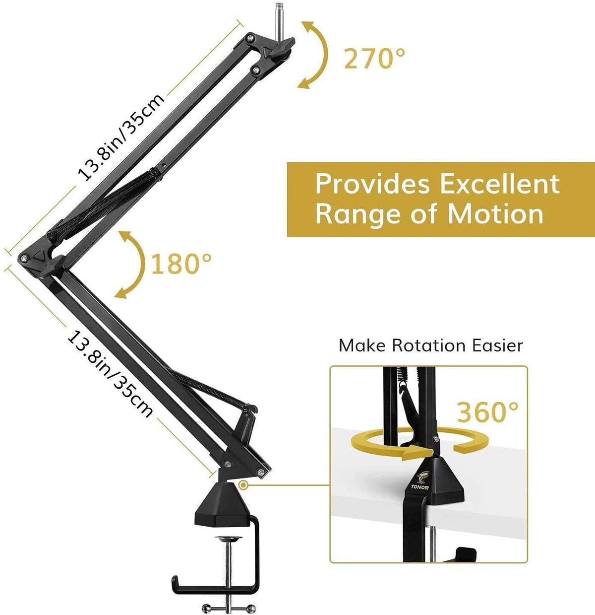 USB Microphone and Microphone Arm Stand R292832