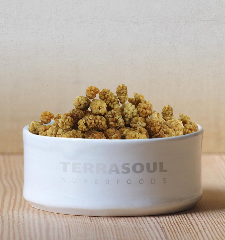 Organic Sun-dried White Mulberries, 2 Lbs (Pack of 2) P523