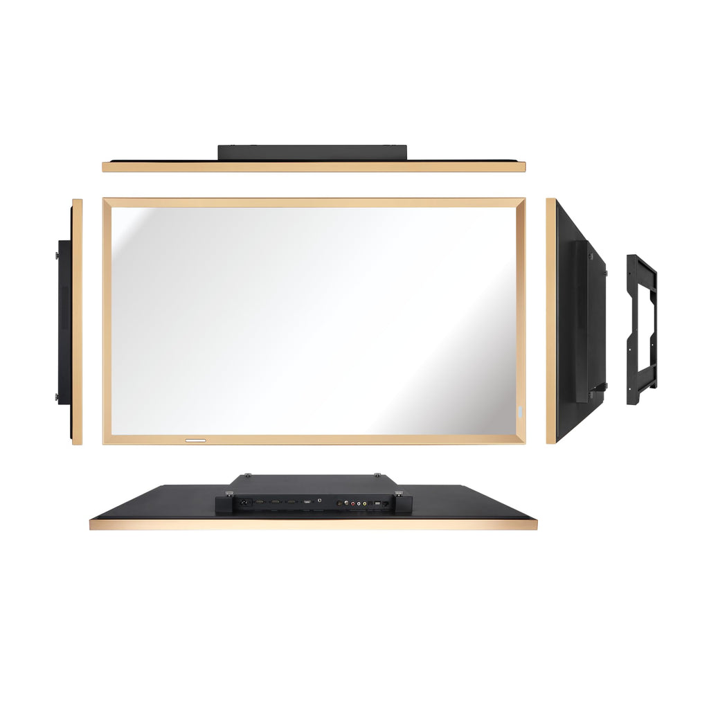 43-Inch Smart Mirror TV with Champagne Gold Aluminum Frame E976846