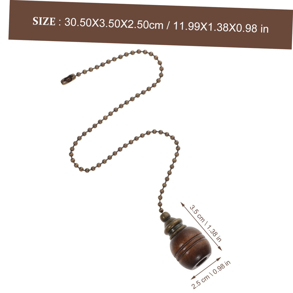 Wooden Ceiling Fan Pull Chain Set of 2 D508436