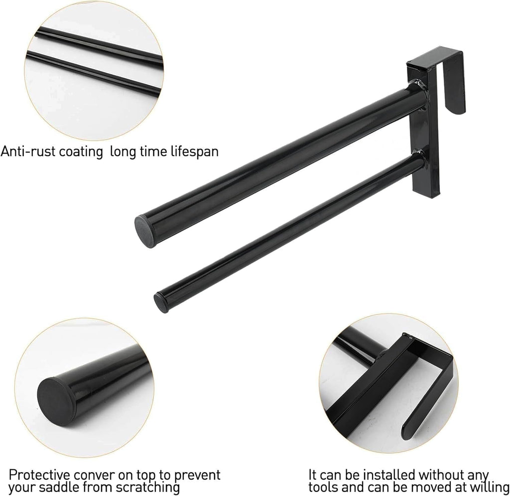 Heavy Duty Portable Saddle Rack Stand with 2 Bars X3813