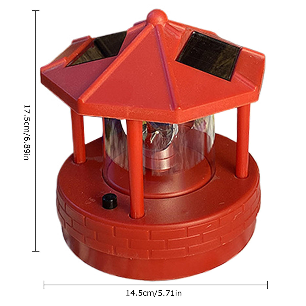 Solar Lighthouse with 360° Rotating Beacon E1767