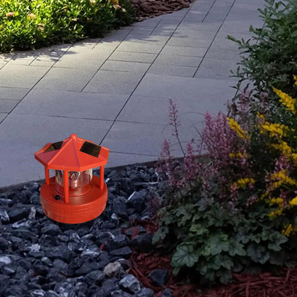 Solar Lighthouse with 360° Rotating Beacon E1767