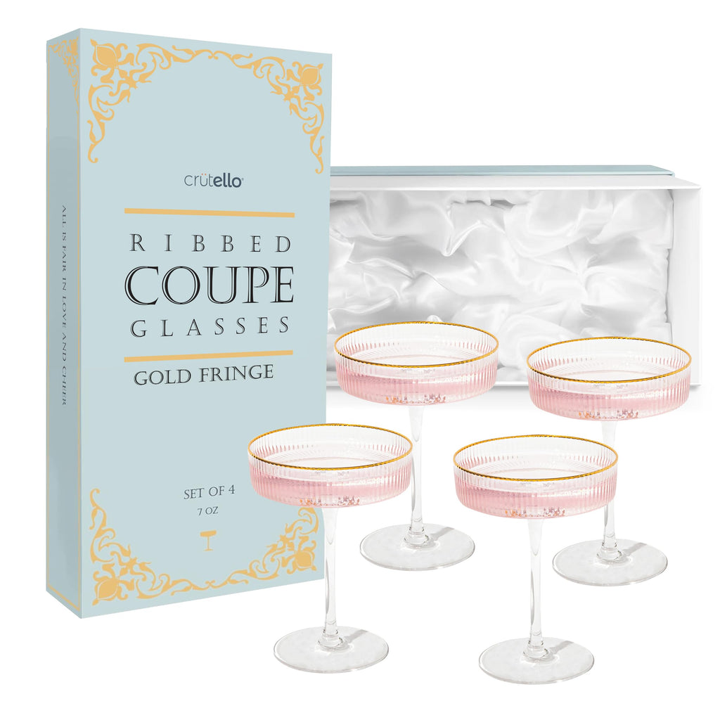Champagne Coupe Glasses Set of 4 D9555