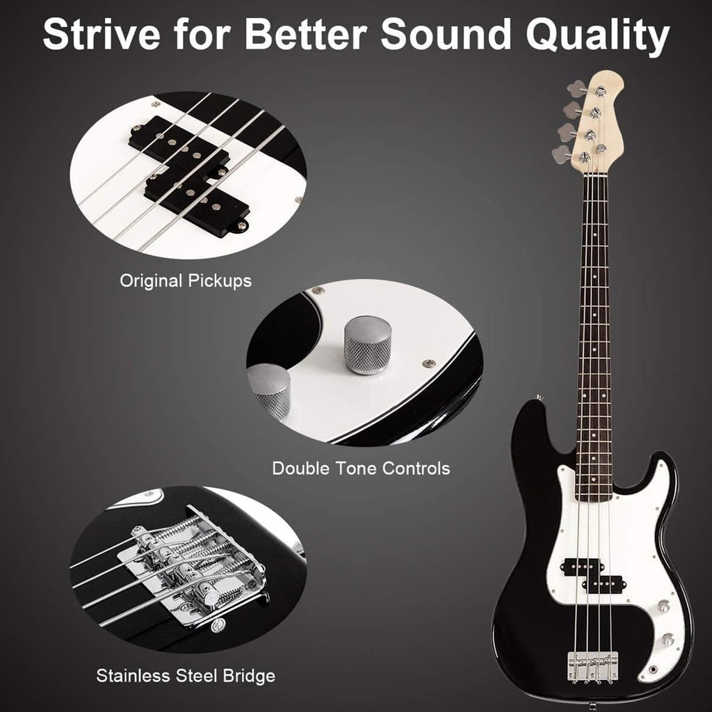 Full Size 4 String Electric Bass Guitar with Bag O16938