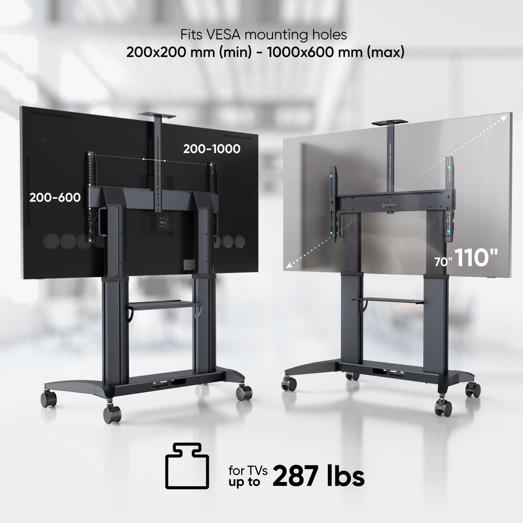Mobile TV Stand 70-110 Inch Black V63874