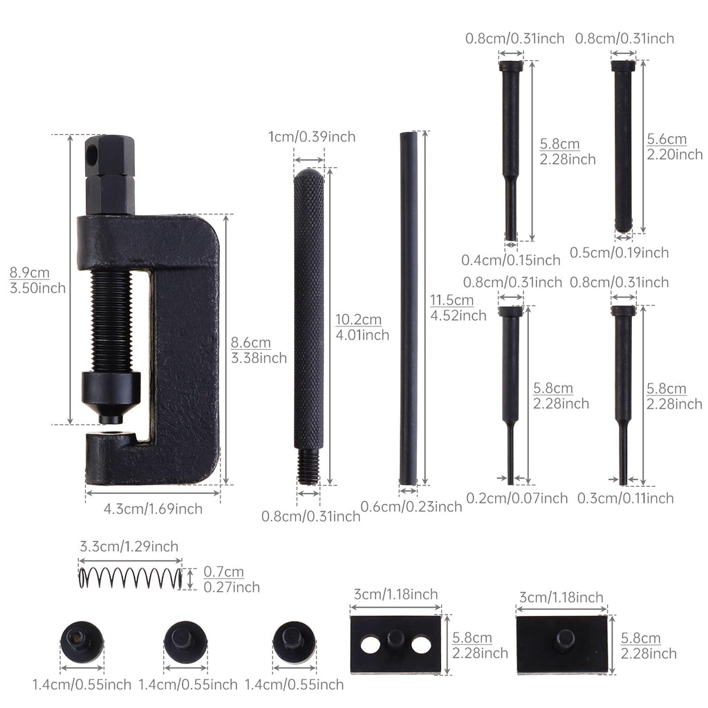 13Pcs Chrome Vanadium Steel Chain Breaker Tool Kit M74645