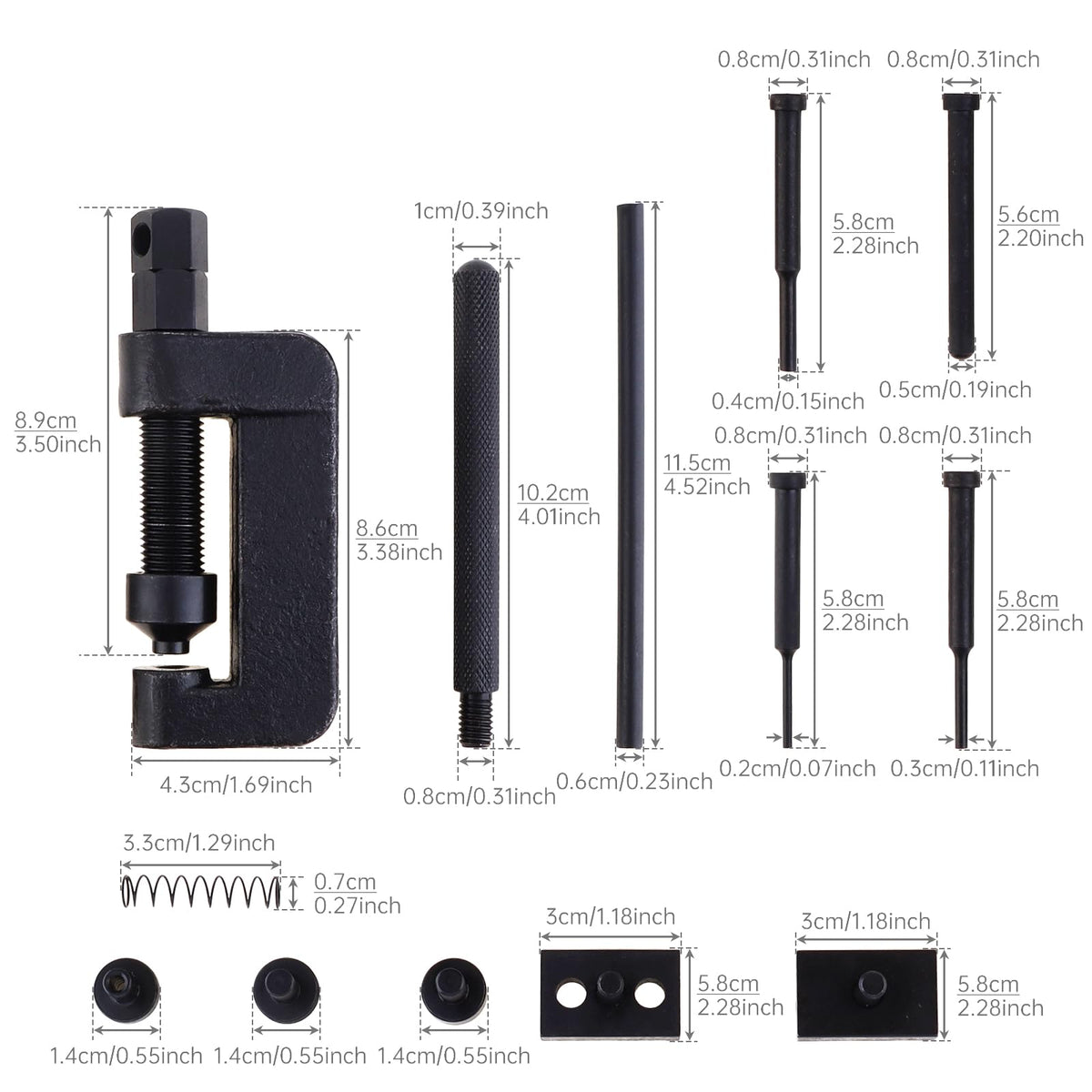 13Pcs Chrome Vanadium Steel Chain Breaker Tool Kit M74645