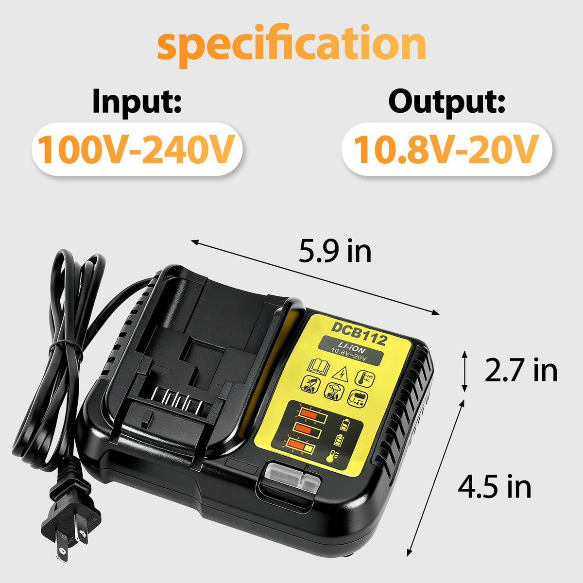 2-Pack 12000mAh 20V Max Lithium-Ion Battery & Charger Combo G256985