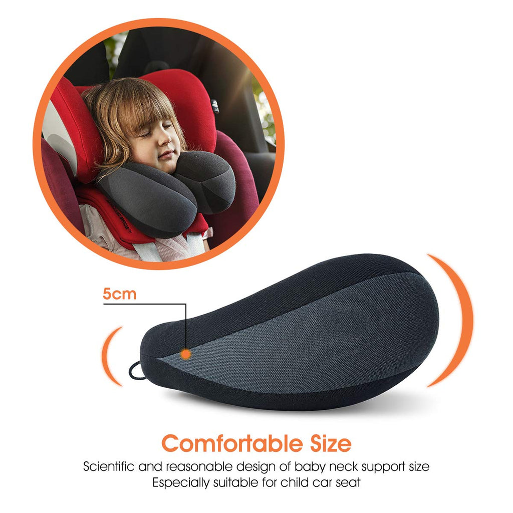 Kids Travel Neck Pillow Black W412383