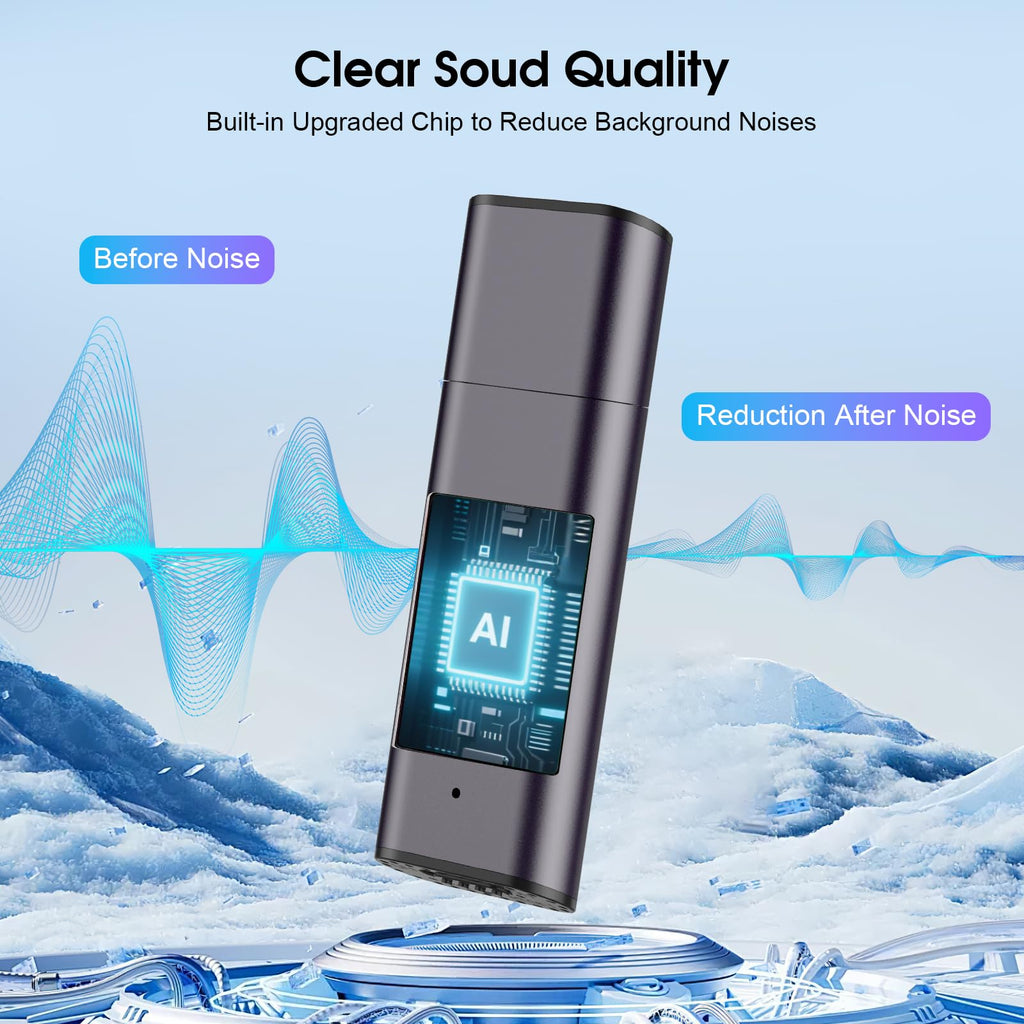 64GB Voice Activated Digital Voice Recorder with Noise Reduction A55089