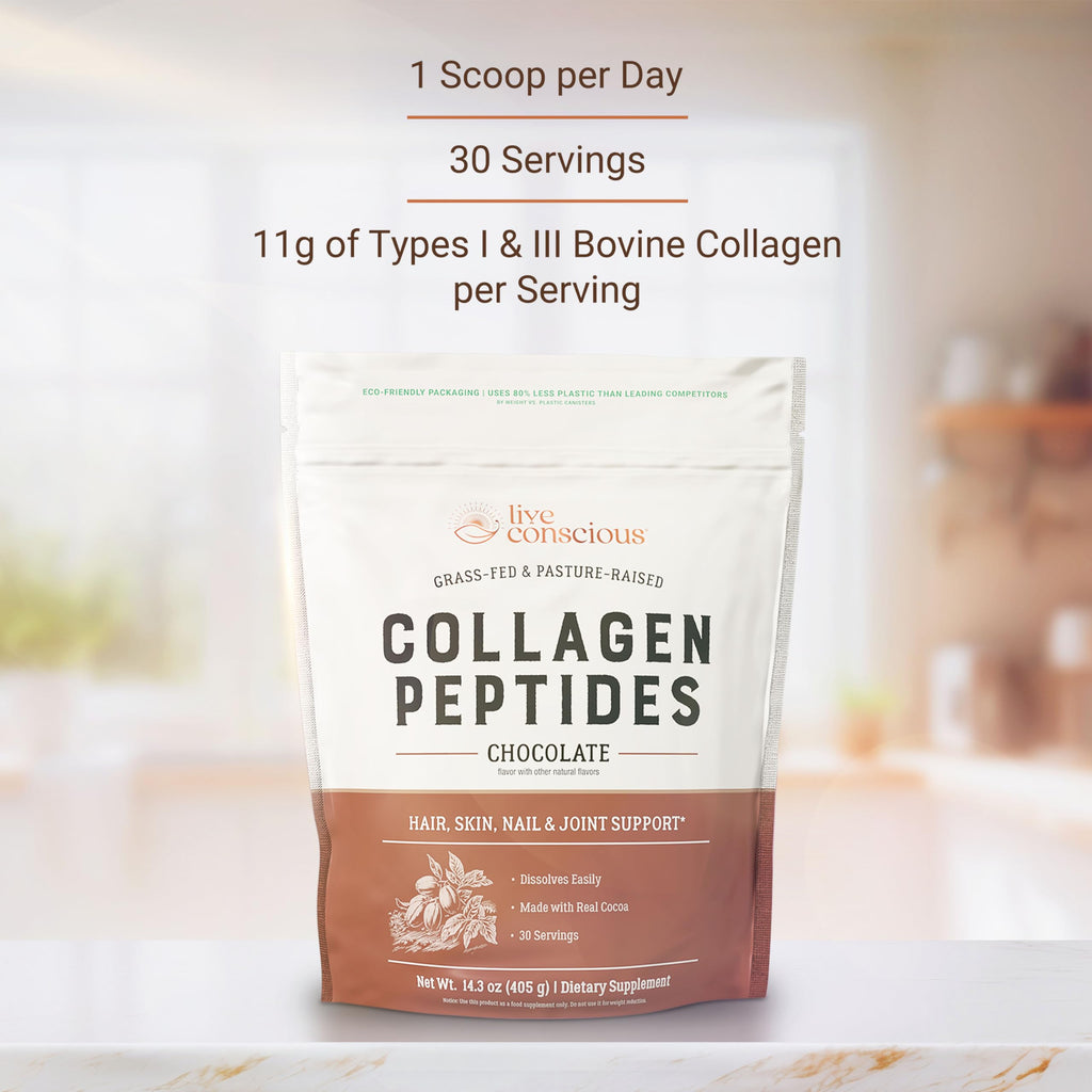Chocolate Collagen Peptides Powder 15oz I3547