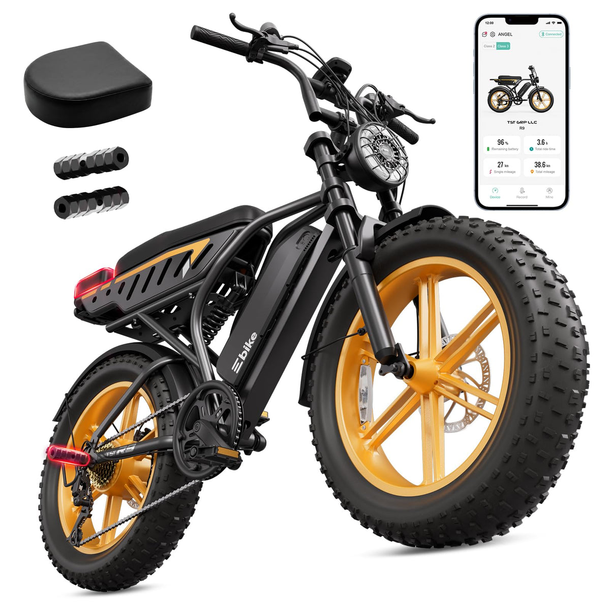 48V 2000W Peak Motor 20 * 4.0 Fat Tire Electric Bike G543
