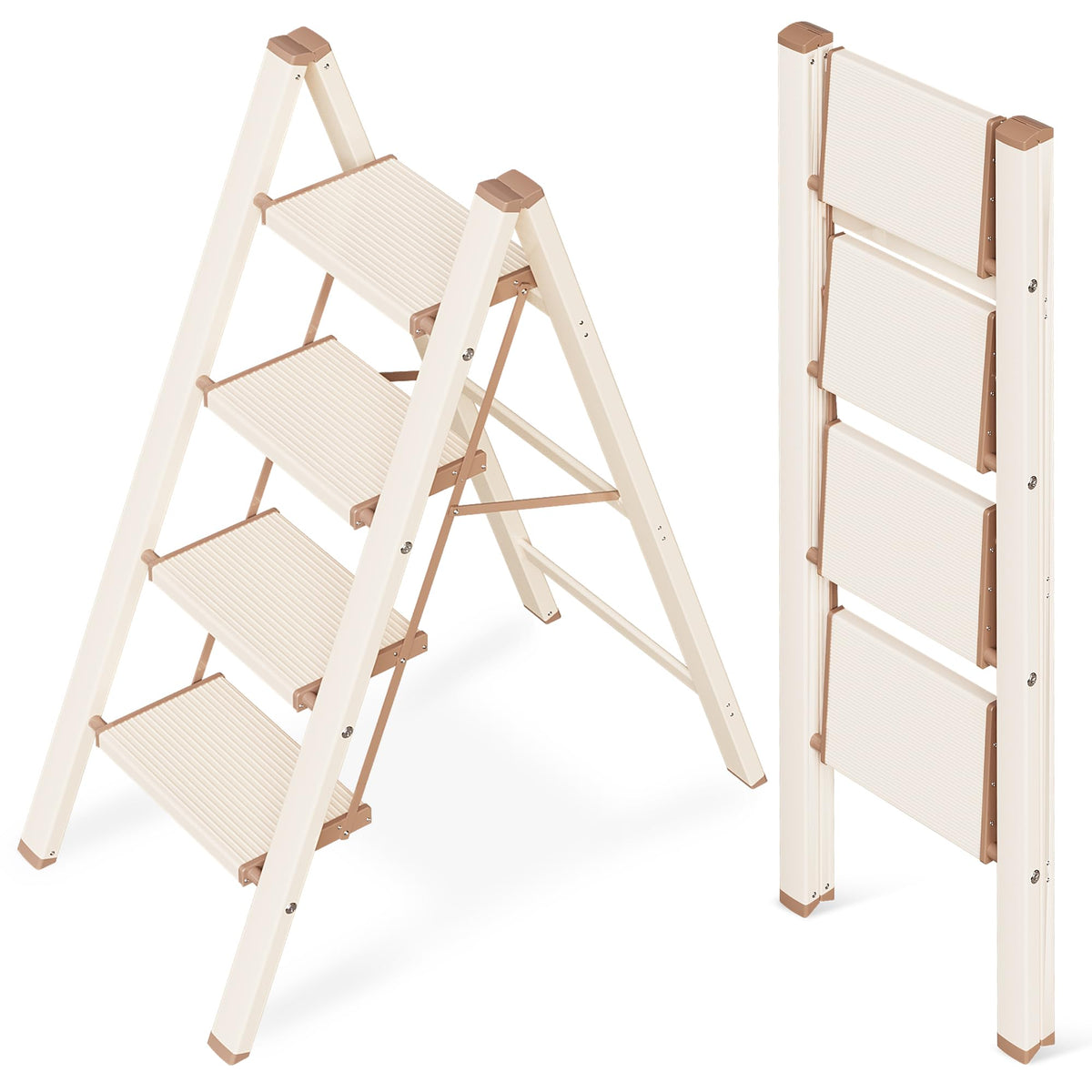 4 Step Ladder with Anti-Slip Wide Pedal E23002