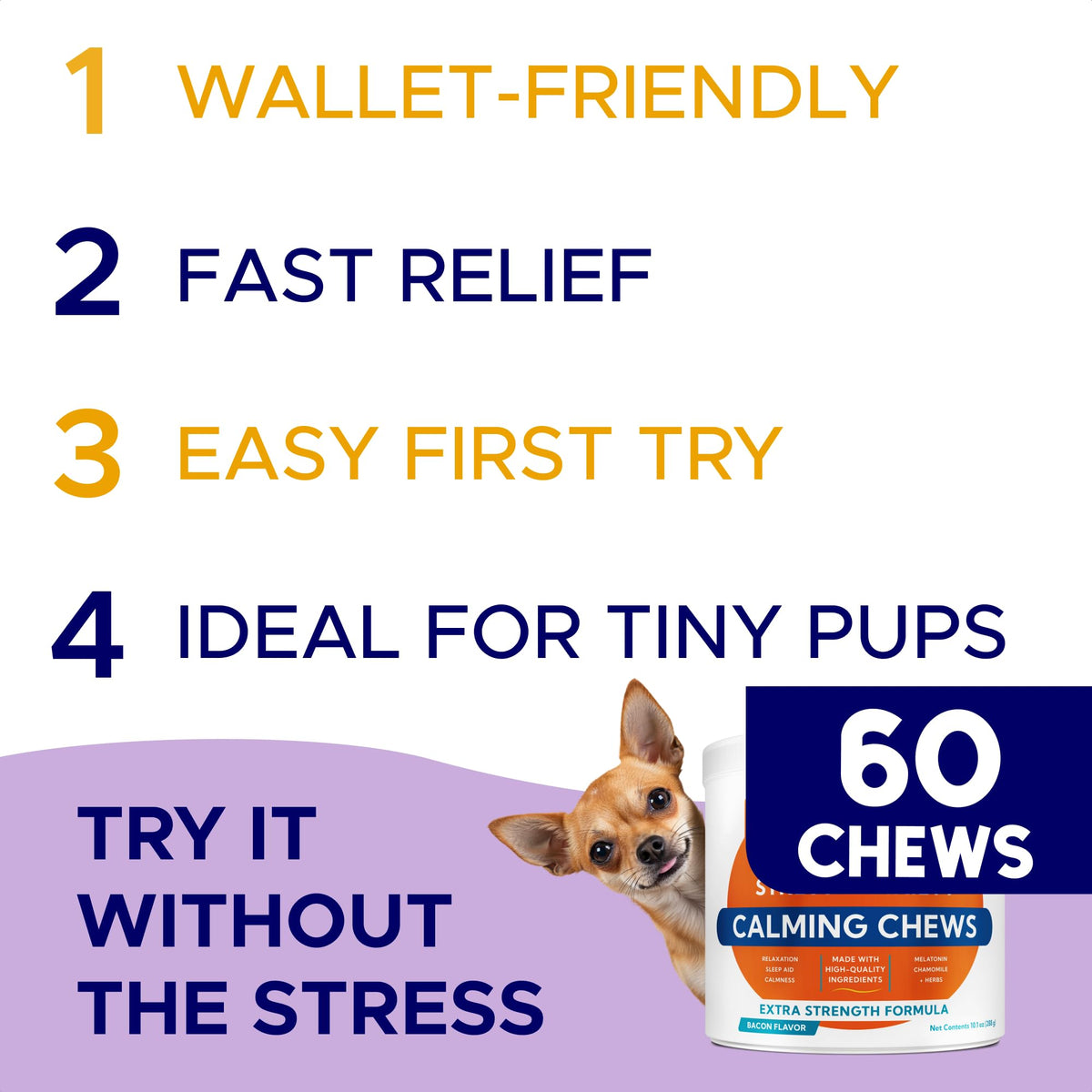 Calming Chews for Dogs 60Ct M70609